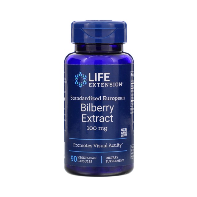 Life Extension Bilberry Extract 90caps (Όραση & Κυκλοφορικό)