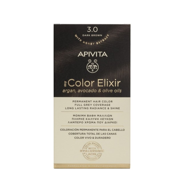 Apivita My Color Elixir N 3.0 (Βαφή Μαλλιών - Σκούρο Καστανό Χρώμα)