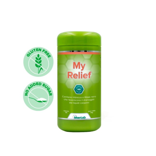 Meetab My Relief 90caps (Συμπλήρωμα Διατροφής με Εκχυλίσματα Ιβίσκου, Αλίσματος & Φραγκοστάφυλου με Αντιοξειδωτική Δράση)