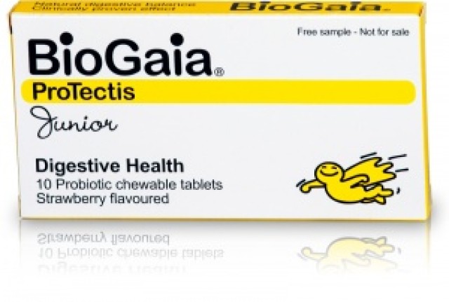 BioGaia Protectis Junior 10 Μασώμενα Δισκία (Γεύση Φράουλα)