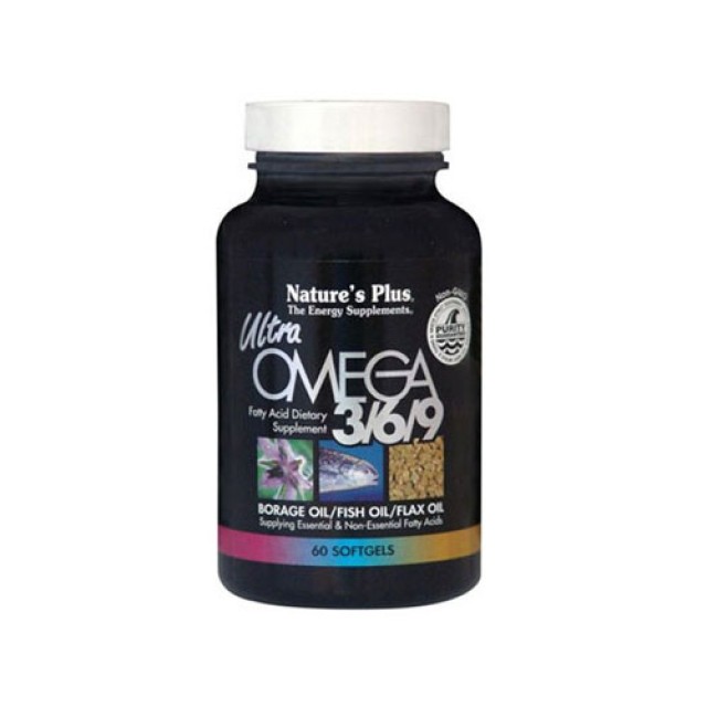 Natures Plus Ultra Omega 3 6 9 1200mg 60cap (Χοληστερίνη - Καρδιαγγειακή Λειτουργιά)