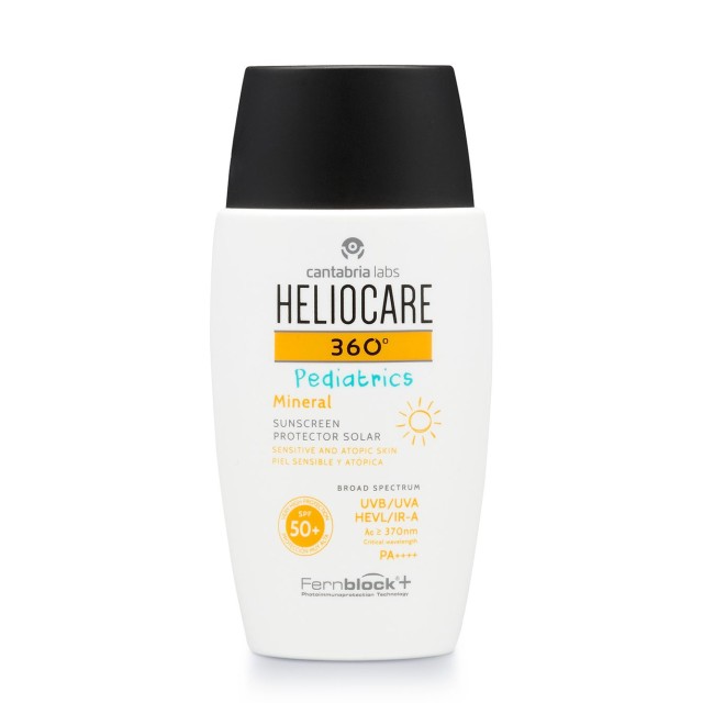 Heliocare Pediatrics Mineral SPF50+ 50ml (Παιδικό Αντηλιακό με Φυσικά Φίλτρα για Ευαίσθητο & Ατοπικό Δέρμα)