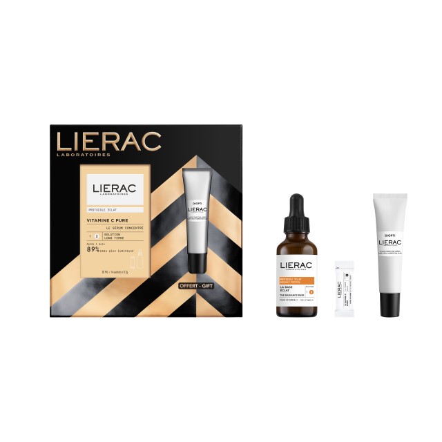 Lierac Xmas SET Radiance Protocol Concentrated Serum (ΣΕΤ με Συμπυκνωμένο Ορό με 20% Καθαρή Βιταμίνη C - Πρωτόκολλο Λάμψης & ΔΩΡΟ Κρέμα Ματιών)