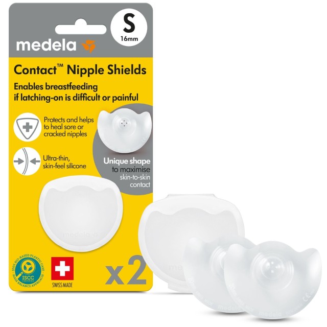 Medela Contact Nipple Shields Small 16mm 2pcs