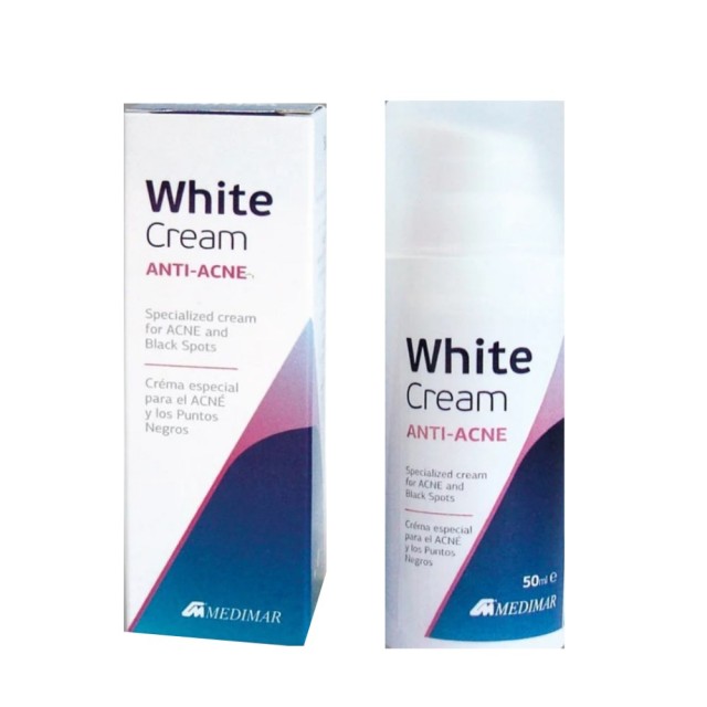 Medimar White Cream Anti Acne 50ml (Κρέμα Προσώπου Κατά της Ακμής)