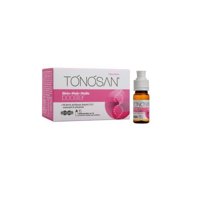 Unipharma Tonosan Skin-Hair-Nails Booster 15x7ml (Συμπλήρωμα Διατροφής για Δέρμα-Μαλλιά-Νύχια)