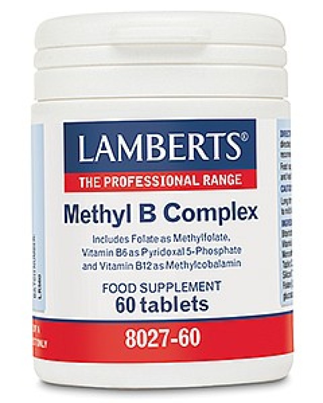 Lamberts Methyl B Complex 60tabs (Συμπλήρωμα Διατροφής για την Βελτίωση της Διάθεσης) 