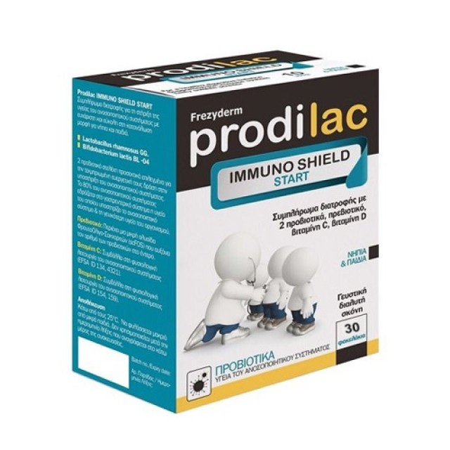 Frezyderm Prodilac Immuno Shield Start 30 φακελάκια (Συμπλήρωμα Διατροφής για την Ενίσχυση του Ανοσοποιητικού για Nήπια & Παιδιά) 