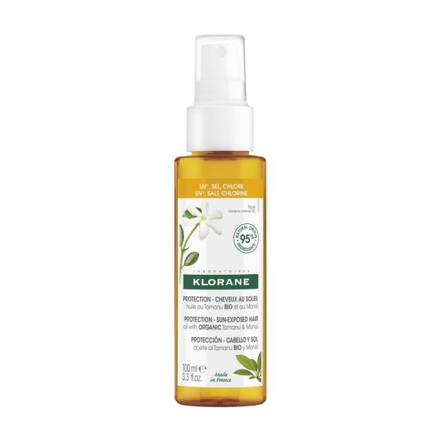 Klorane Sun Care Protective & Nourishing Oil 100ml (Έλαιο Θρέψης & Προστασίας Μαλλιών)