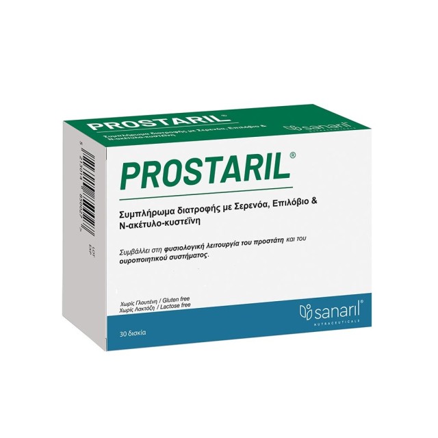 Sanaril Prostaril 30caps (Συμπλήρωμα Διατροφής για την Υγεία του Προστάτη)