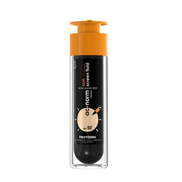 Frezyderm Ac-Norm Sunscreen Fluid Tinted SPF50+ 50ml (Αντηλιακή Kρέμα με Χρώμα για Επιδερμίδα με Τάση Ακμής) 