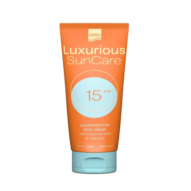 Intermed Luxurious Sun Care Body Cream SPF15 200ml (Αντηλιακή Κρέμα Σώματος Μεσαίας Προστασίας)