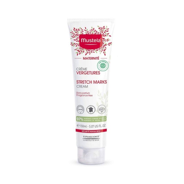 Mustela Stretch Marks Prevention Cream 150ml (Κρέμα Πρόληψης Ραγάδων Χωρίς Άρωμα)