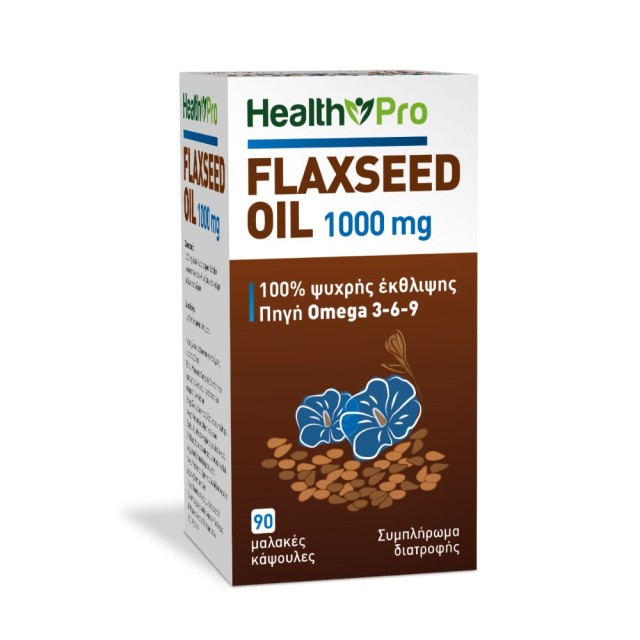Health Pro Flaxseed Oil 90caps (Συμπλήρωμα Διατροφής με Λινέλαιο Ψυχρής Έκθλιψης)