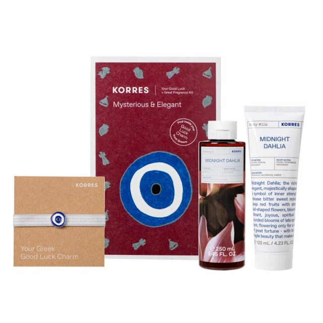Korres Mysterious & Elegant SET Midnight Dahlia Showergel 250ml & Body