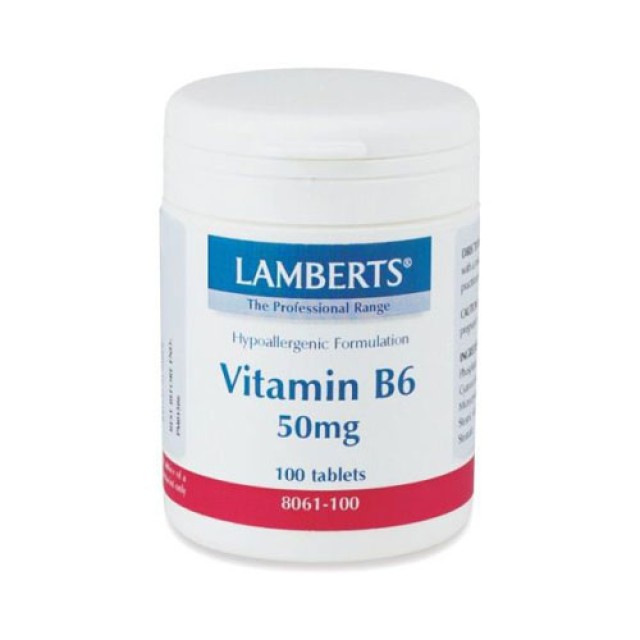 Lamberts B6 50mg 100tab (Βιταμίνη Β6)