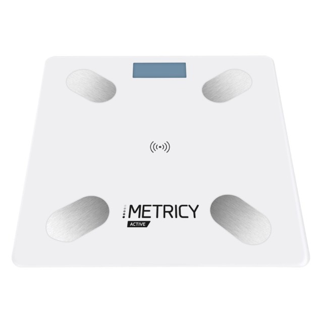 Metricy Active Smart Bathroom Scale White (Έξυπνη Ζυγαριά Λιπομετρητής Μπάνιου - Άσπρη)