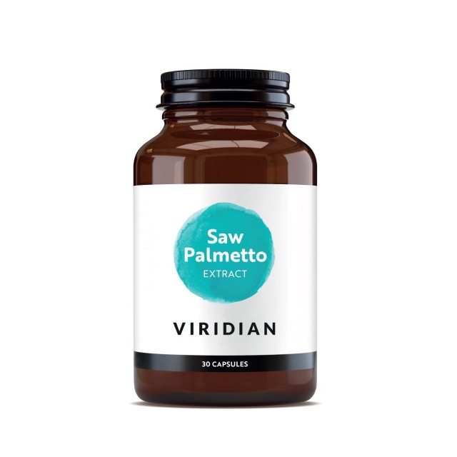 Viridian Saw Palmetto Extract 30caps (Συμπλήρωμα Διατροφής για τη Φυσιολογική Λειτουργία του Προστάτη, την Υποστήριξη της Λίμπιντο & την Υγεία των Μαλλιών)