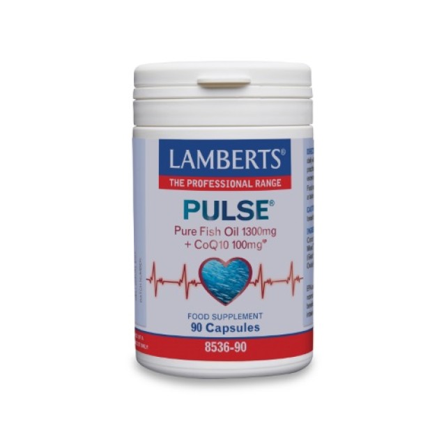 Lamberts Pulse Pure Fish Oil 1300mg + CoQ10 100mg 90caps 