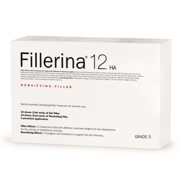 Fillerina 12HA Densifying Filler Face Treatment Grade 5 2x30ml (Αγωγή Εντατικής Αναπλήρωσης του Όγκου & Γεμίσματος των Ρυτίδων- Βαθμός 5)