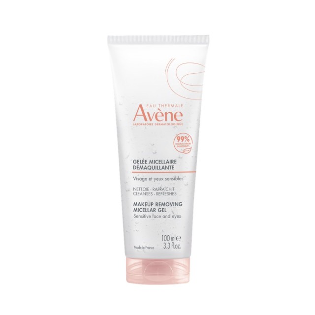 Avene Makeup Removing Micellar Gel 100ml (Τζελ Ντεμακιγιάζ για Ευαίσθητο Πρόσωπο & Μάτια)