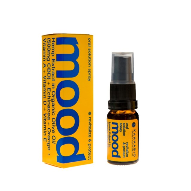 Kannabio Mood Revitalize & Protect Οral Spray CBD 500mg 10ml (Στοματικό Σπρέι με Εκχύλισμα Βιολογικής Κάνναβης για Ενίσχυση του Ανοσοποιητικού & Προστασία από το Κρυολόγημα)