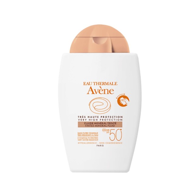 Avene Sun Care Tinted Mineral Fluid SPF50 40ml (Αντηλιακή Κρέμα Προσώπου Με Χρώμα Σε Πολύ Λεπτόρευστ