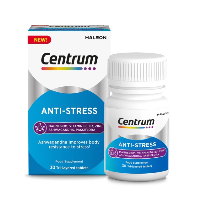 Centrum Anti-Stress 30tabs (Συμπλήρωμα Διατροφής για Ηρεμία & Αντοχή στο Στρες)