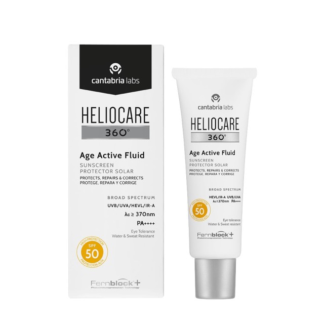 Heliocare 360 Age Active Fluid SPF50 50ml (Αντηλιακό Προσώπου Κατά της Φωτογήρανσης) 