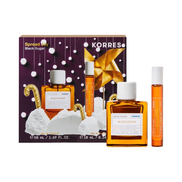 Korres SET Spread Joy Black Sugar (ΣΕΤ με Ανατολίτικο, Γλυκό & Εθιστικό Γυναικείο Άρωμα 50ml & 10ml)