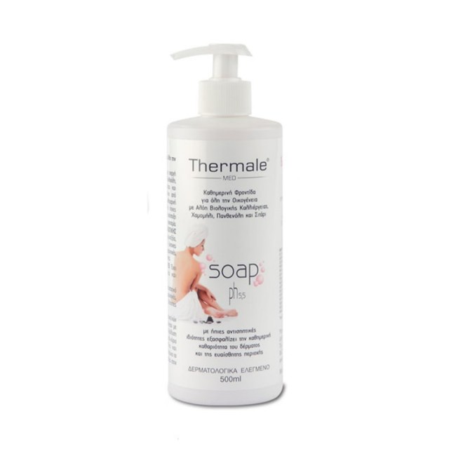 Thermale Med Soap pH 5.5 500ml (Υγρό Καθαριστικό για το Σώμα & την Ευαίσθητη Περιοχή)