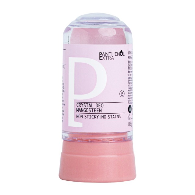 Panthenol Extra Mangosteen Crystal Deodorant 80gr (Αποσμητικό Στικ Σώματος 24ωρης Δράσης με Άρωμα Μαγκοστίν)