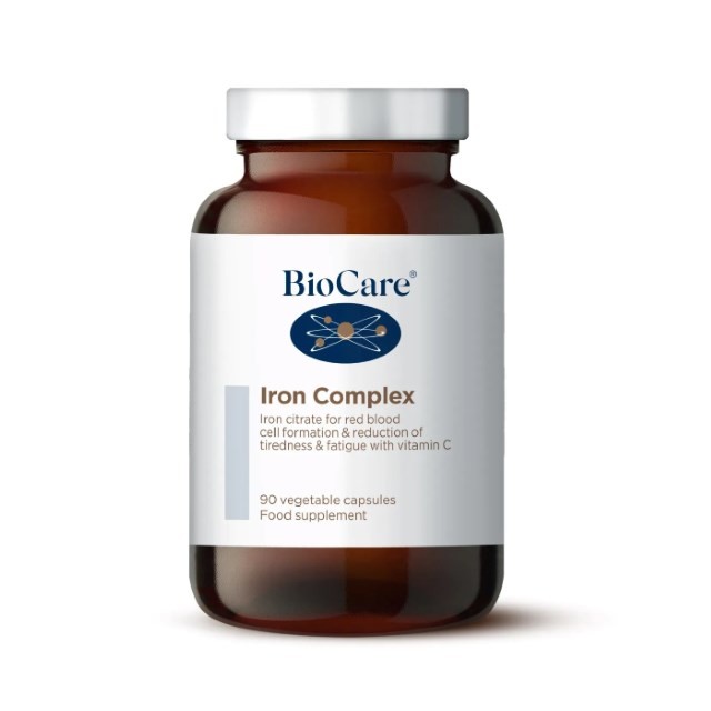 BioCare Iron Complex 90caps (Συμπλήρωμα Διατροφής που Συμβάλλει στη Μείωση της Κούρασης & της Κόπωσης)