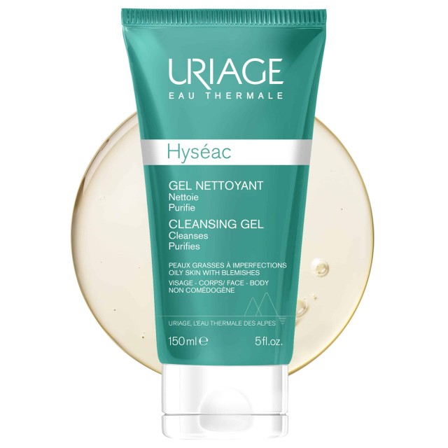 Uriage Hyseac Cleansing Gel 150ml (Τζελ Καθαρισμού για Μικτή/Λιπαρή Επιδερμίδα)