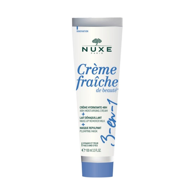 Nuxe Creme Fraiche de Βeaute 3-in-1 100ml (3-σε-1 Ενυδατική Kρέμα & Γαλάκτωμα Ντεμακιγιάζ & Μάσκα Επ