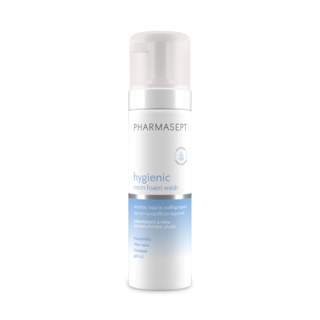 Pharmasept Hygienic Foam Wash 200ml (Αφρός Καθαρισμού για την Ευαίσθητη Περιοχή - Αιμορροΐδες)