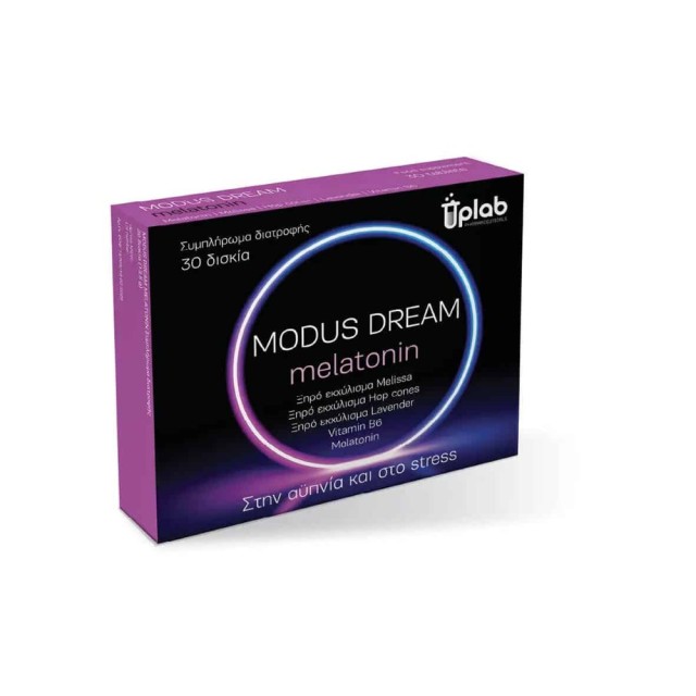 Uplab Modus Dream Melatonin 30tabs (Συμπλήρωμα Διατροφής με Μελατονίνη για την Αντιμετώπιση της Αϋπνίας)