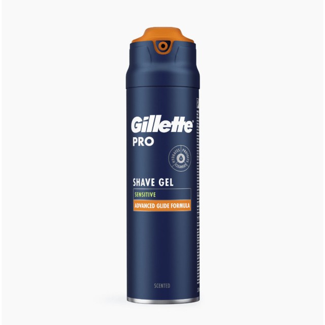 Gillette Pro Sensitive Shave Gel 200ml (Αφρός Ξυρίσματος για Ευαίσθητη Επιδερμίδα)