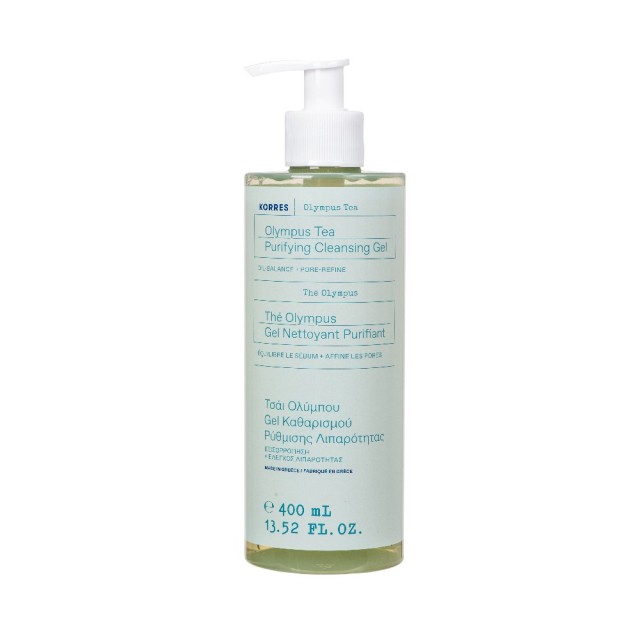 Korres Olympus Tea Purifying Cleansing Gel 400ml (Τζελ Καθαρισμού Ρύθμισης της Λιπαρότητας)