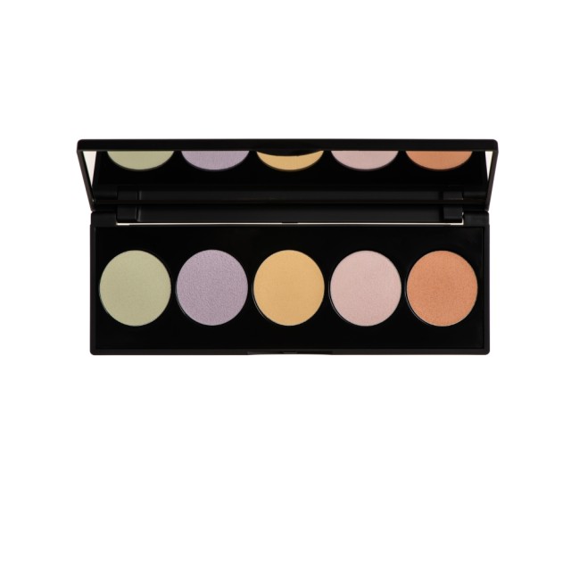 Korres Colour Corrective Palette Activated Charcoal Multi-Porpose (Παλέτα Διόρθωσης Χρώματος σε 5 Αποχρώσεις)