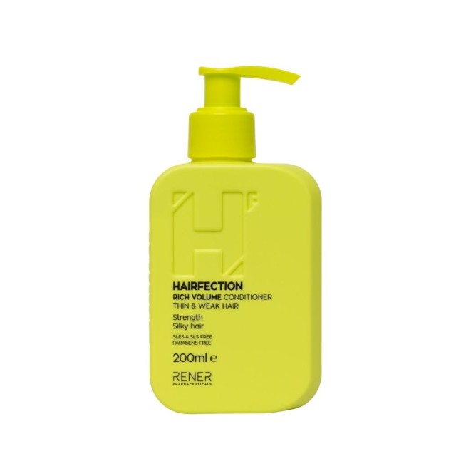Hairfection Rich Volume Conditioner Thin & Weak Hair 200ml (Μαλακτική Κρέμα για Όγκο, Δύναμη & Ζωντάνια για Λεπτά Μαλλιά)