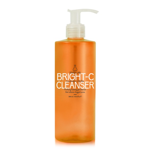 YOUTH LAB Bright C Cleanser 300ml (Τζελ Καθαρισμού & Απολέπισης για Λάμψη)