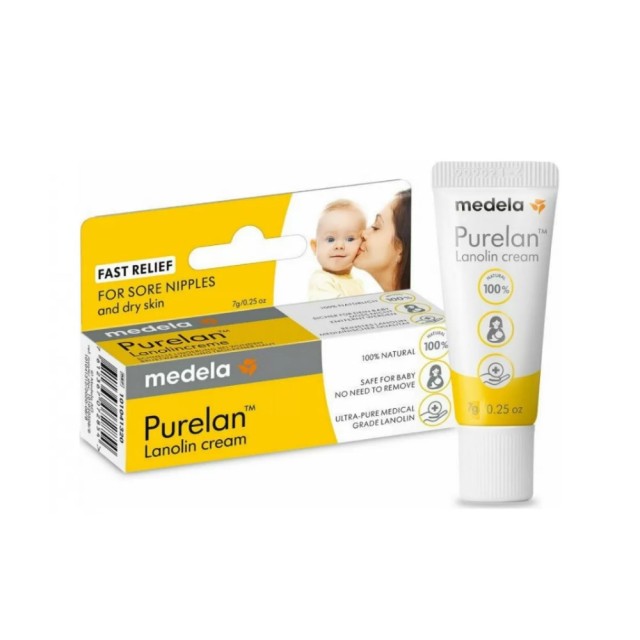 Medela Purelan Lanolin Cream 7gr (Κρέμα Λανολίνης για Προστασία & Καταπράυνση των Θηλών)