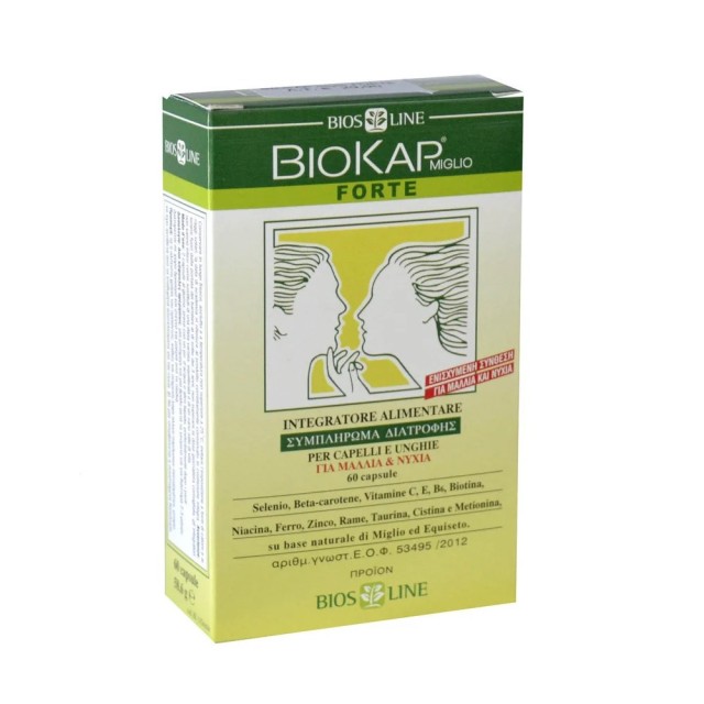Biokap Miglio Forte 60caps (Συμπλήρωμα Διατροφής κατά της Τριχόπτωσης)