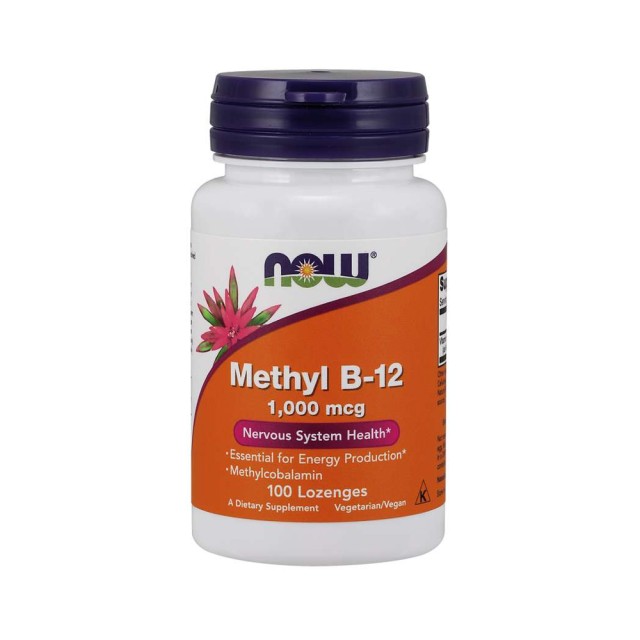 Now Foods Methyl B-12 1000mcg 100tabs (Μεθυλοκοβαλαμίνη για τη Φυσιολογική Λειτουργία του Νευρικού Συστήματος)