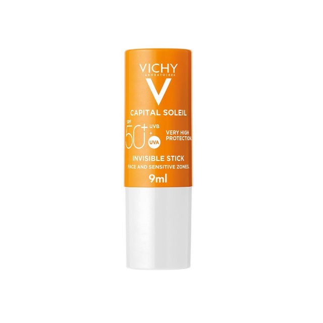 Vichy Capital Soleil Invisible Stick SPF50+ 8gr (Αντηλιακό Στικ για τις Ευαίσθητες Ζώνες)