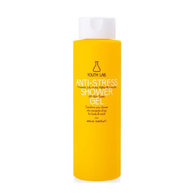YOUTH LAB Anti-Stress Shower Gel 400ml (Αφρόλουτρο με Άρωμα Ανανά, Μιγκέ & Καρύδα)