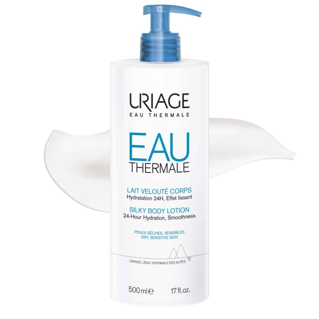 Uriage Eau Thermale Silky Body Lotιon 500ml (Μεταξένια Ενυδατική Λοσιόν Σώματος για Ξηρή/Ευαίσθητη Επιδερμίδα)