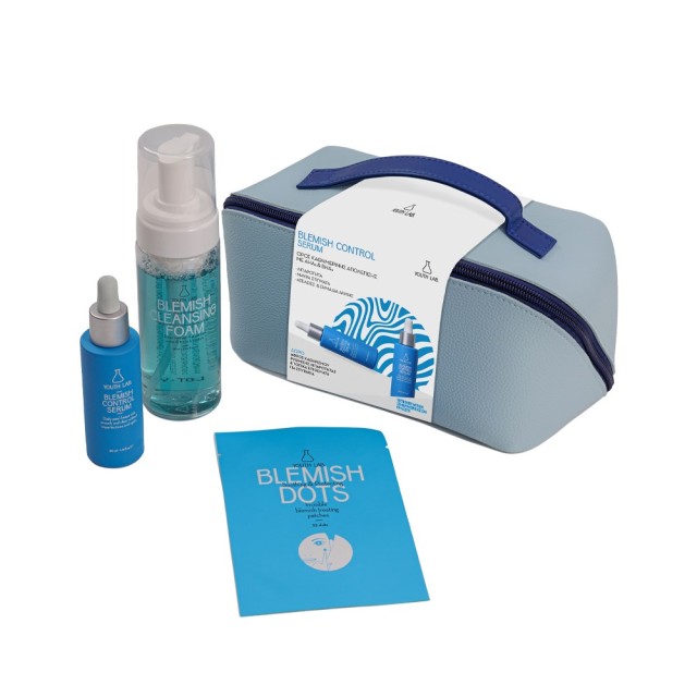 YOUTH LAB Blemish Control Value Set (ΣΕΤ με Ορό Απολέπισης & ΔΩΡΟ Αφρός Καθαρισμού & Τοπικά Επιθέματα για τα Σπυράκια)