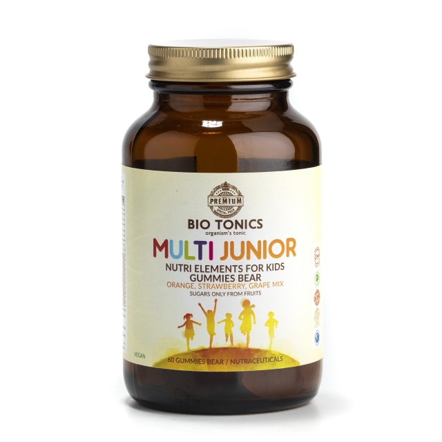 Bio Tonics Multi Junior 60gummies (Συμπλήρωμα Διατροφής με Βιταμίνες & Μέταλλα για Παιδιά 3+ Ετών)
